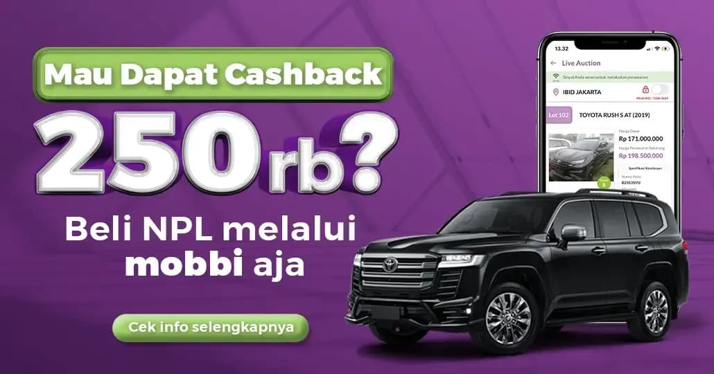 IBID X mobbi, Menang Mobil Bekas Dapat Cashback Rp250 Ribu!
