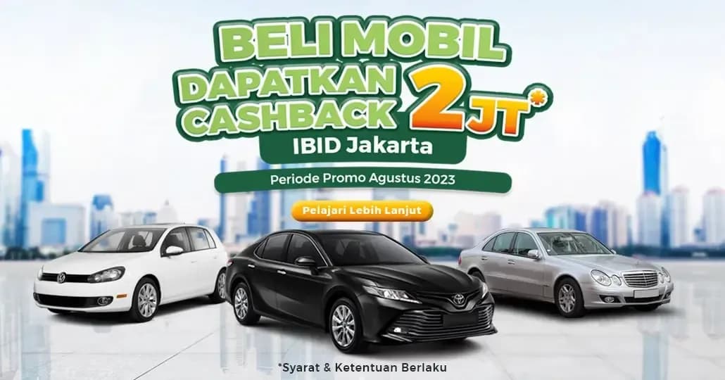 Menang Lelang Mobil di IBID Jakarta Ada Cashback Biaya Admin Rp2 Juta, Ini Syaratnya
